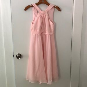 David’s Bridal | Bridesmaid dress, petal pink.